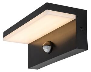 Rabalux 77115-LED Von. nás. svietidlo so senzorom ZARAGOZA LED/9W/230V IP54 čierna