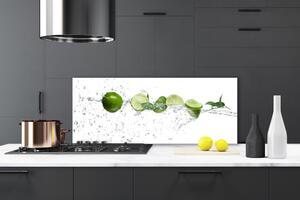 Sklenený obklad Do kuchyne Limetka voda kuchyňa 125x50 cm