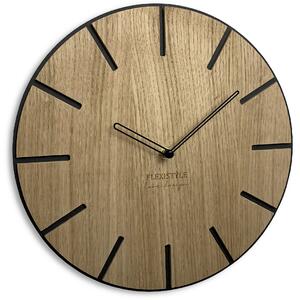 Dekorstudio Moderné drevené hodiny EKO Wood art 30cm