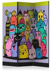 Artgeist Paraván - Monsters from 3rd C Grade [Room Dividers]