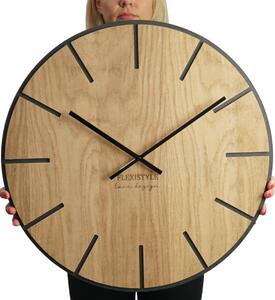 Dekorstudio Moderné drevené hodiny EKO Wood art 60cm