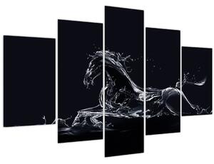 Obraz - Kôň a voda (150x105 cm)