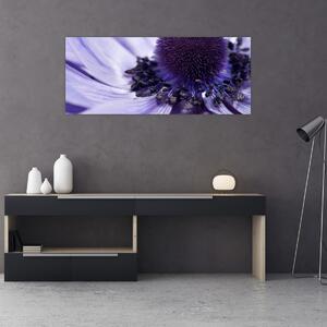 Obraz - Fialový kvet (120x50 cm)
