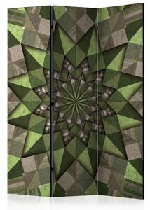Artgeist Paraván - Star Mandala (Green) [Room Dividers]