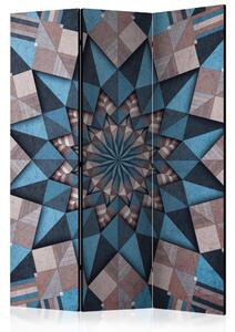 Artgeist Paraván - Star Mandala (Brown-Blue) [Room Dividers]