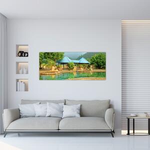 Obraz - Shanghai hotel park (120x50 cm)