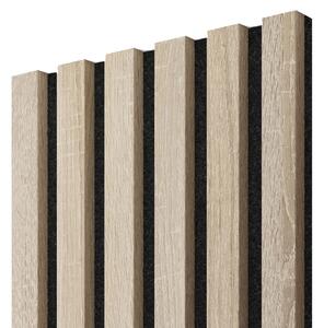 Akustický panel, Dub Sonoma, čierny filc, 30x275 cm