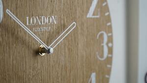 Dekorstudio Moderné drevené hodiny EKO London Retro Dub 30cm