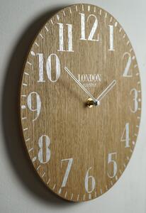 Dekorstudio Moderné drevené hodiny EKO London Retro Dub 30cm
