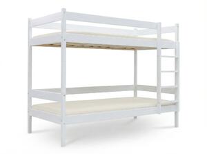 Wilsondo Poschodová posteľ s roštom Paulína 90x200 - biela