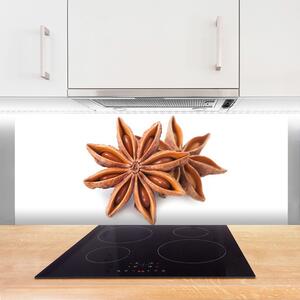 Sklenený obklad Do kuchyne Aníz hviezda príprava 125x50 cm