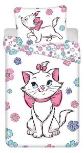 Jerry Fabrics Bavlnené obliečky 140x200 + 70x90 cm - Marie Cat "Floral"