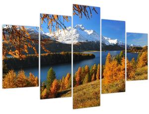 Obraz - Jeseň v Alpách (150x105 cm)