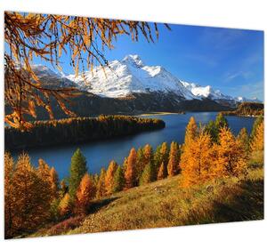 Obraz - Jeseň v Alpách (70x50 cm)