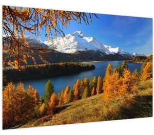 Obraz - Jeseň v Alpách (90x60 cm)