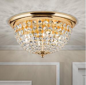 Orion DLU 1840/47-Krištáľové str. svietidlo PLAFOND 6xE27/40W/230V pr.47 cm zlatá
