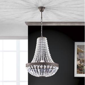 Orion HL 6-1497/3 - Krištáľový luster na reťazi ARILA 3xE27/60W/230V hnedá/patina