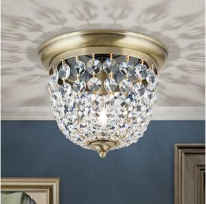 Orion DLU 1840/26-Krištáľové str. svietidlo PLAFOND 1xE27/40W/230V pr.26 cm bronz