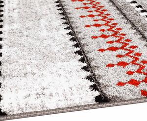 Dekorstudio Moderný koberec MODA SOFT sivo červený 1136 Rozmer koberca: 140x200cm