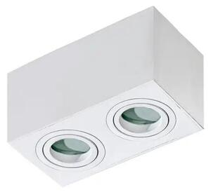 Moderné bodové svietidlo Brant 2 SQ IP44 biele – Biela