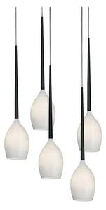 Retro luster Izza 5 biele – Biela