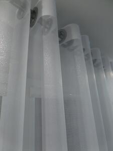 Dekorstudio Biela záclona SHINE s olovkom - vlastný rozmer Uchytenie závesu: Páska-Tunel, Šírka záclony: 300cm
