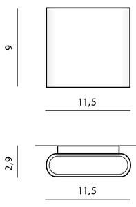 LED vonkajšie nástenné osvetlenie Cremona S biele – Biela