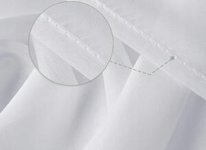 Dekorstudio Jednofarebná záclona GLAMOUR 1 - Biela - vlastný rozmer Uchytenie závesu: Dekoračné krúžky biele, Šírka záclony: 250cm