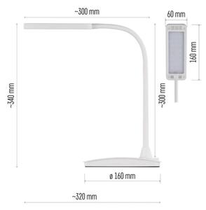 Stmievateľná LED stolová lampa EDDY LED/6W/230V 3000/4500/6800K biela