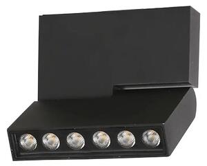 LED bodové svetlo Leon čierne – Čierna