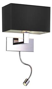LED nástenné svietidlo Martens Led čierne – Čierna