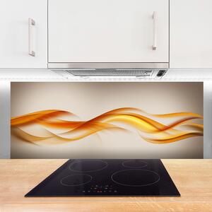 Sklenený obklad Do kuchyne Abstrakcia vlny art umenie 125x50 cm