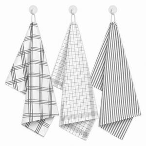 XPOSE® Kuchynské utierky LINIE 3ks - sivé 40x60 cm