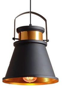 Toolight - Stropné svietidlo ASTI C 1xE27, čierna-zlatá, OSW-00180