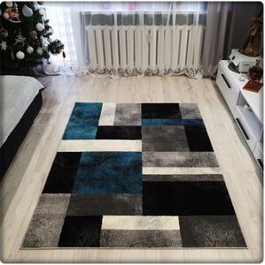 Dekorstudio Moderný koberec SUMATRA - Modrý vzor Rozmer koberca: 60x100cm