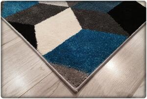 Dekorstudio Moderný koberec SUMATRA - Modré kosoštvorce Rozmer koberca: 140x190cm