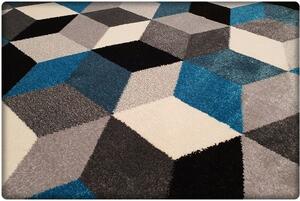 Dekorstudio Moderný koberec SUMATRA - Modré kosoštvorce Rozmer koberca: 140x190cm