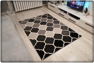 Dekorstudio Moderný koberec SUMATRA - Čierny marocký vzor Rozmer koberca: 120x170cm