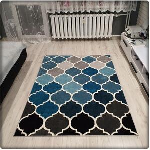 Dekorstudio Moderný koberec SUMATRA - Modrý marocký vzor Rozmer koberca: 120x170cm