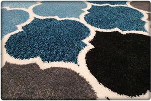 Dekorstudio Moderný koberec SUMATRA - Modrý marocký vzor Rozmer koberca: 60x100cm
