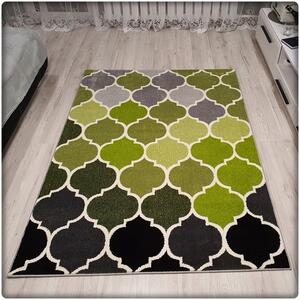 Dekorstudio Moderný koberec SUMATRA - Zelený marocký vzor Rozmer koberca: 120x170cm