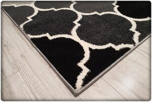 Dekorstudio Moderný koberec SUMATRA - Čierny marocký vzor Rozmer koberca: 200x290cm