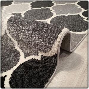 Dekorstudio Moderný koberec SUMATRA - Čierny marocký vzor Rozmer koberca: 80x150cm