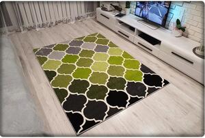 Dekorstudio Moderný koberec SUMATRA - Zelený marocký vzor Rozmer koberca: 60x100cm