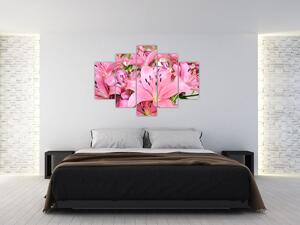 Obraz - Ružové ľalie (150x105 cm)