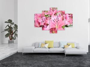 Obraz - Ružové ľalie (150x105 cm)