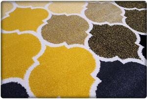 Dekorstudio Moderný koberec SUMATRA - Žltý marocký vzor Rozmer koberca: 160x220cm