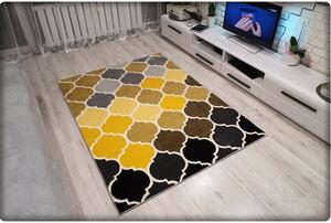 Dekorstudio Moderný koberec SUMATRA - Žltý marocký vzor Rozmer koberca: 120x170cm