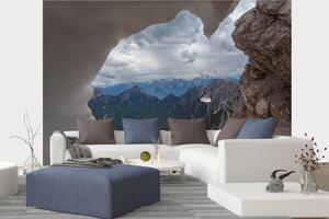 Samolepiaca vliesová fototapeta Výhľad na dolomity 375 x 250 cm