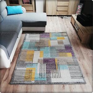 Dekorstudio Moderný koberec RELAX - Farebné štvorce Rozmer koberca: 120x170cm